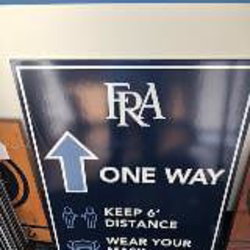 Custom direction signage